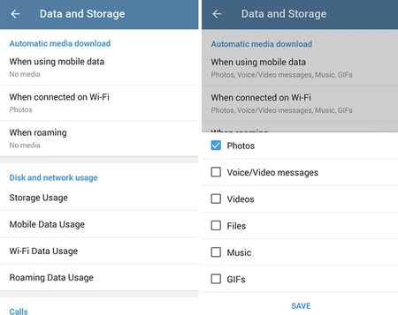کاهش مصرف حجم اینترنت تلگرام (2)