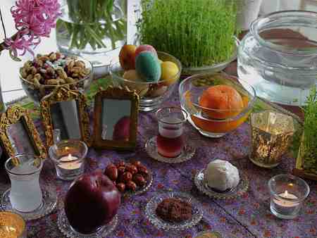 عکس های تزئین سفره ی هفت سین 97