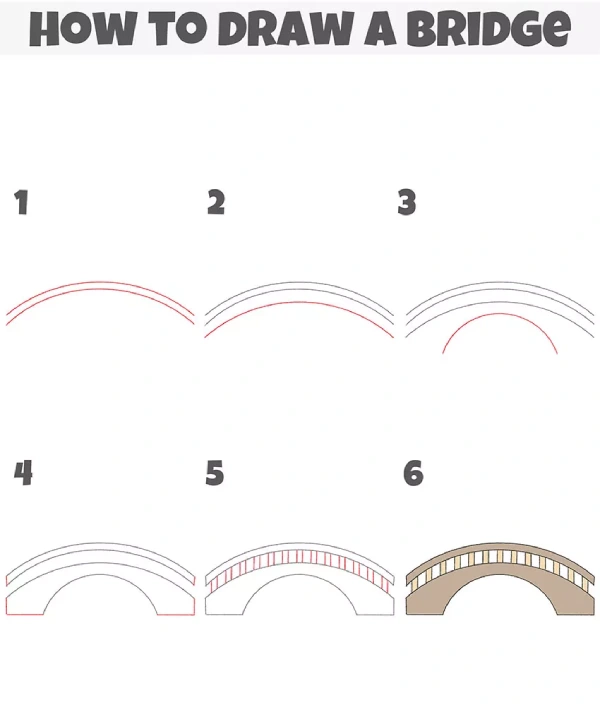 نحوه ترسیم پل مرحله به مرحله برای کودکان