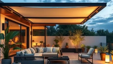 طراحی زیبا با سقف متحرک تراس | نکات دکوراتیو